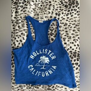 Hollister blue tank top size S